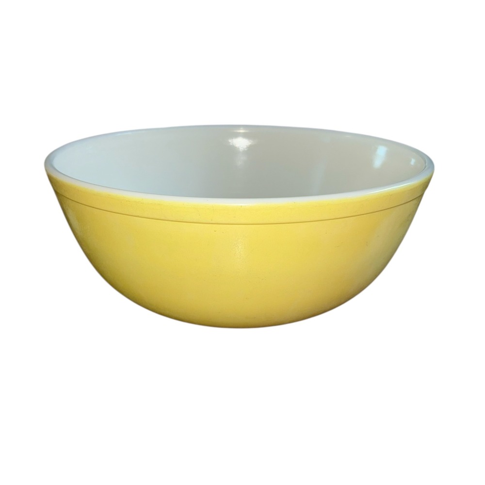 Vintage Pyrex 404 Yellow Mixing‎ Bowl Nesting Bowl Primary Color Retro